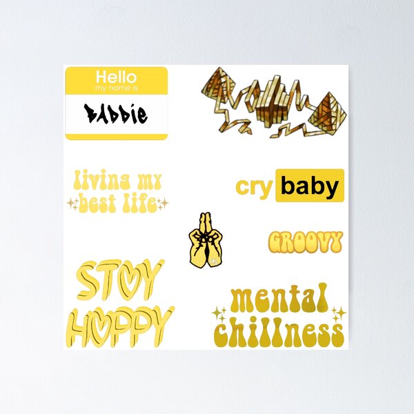 Item preview, Yellow Groovy Variety Pack designed and sold by everything4eva.
