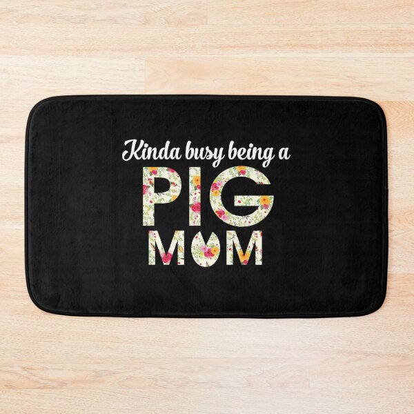 Item preview, Kinda busy being a pig mom shirt, Cute pig awesome gift for women and girl love pig designed and sold by Titmit.