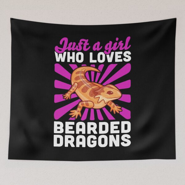 Item preview, Only a girl the bearded dragon loves lizard saying designed and sold by madgrfx.