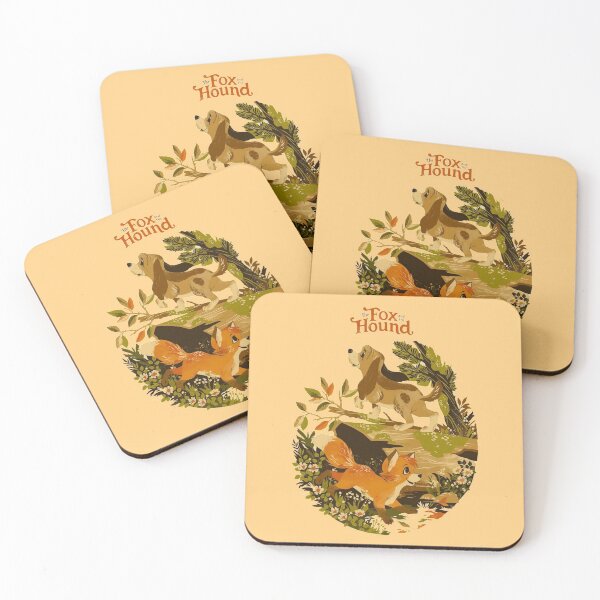 Item preview, Cartoon fox and hound cute merch designed and sold by Sovik Goswami.