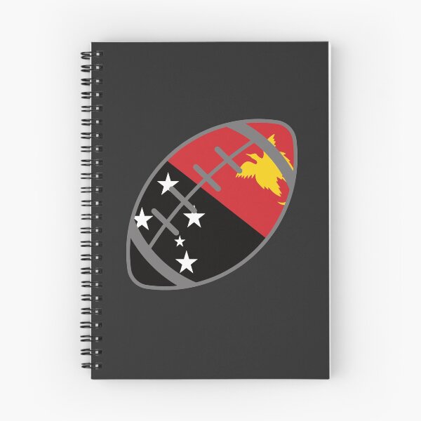 Item preview, Rugby Ball and Flag, PNG / Papua New Guinea  designed and sold by PNG-pikinini.