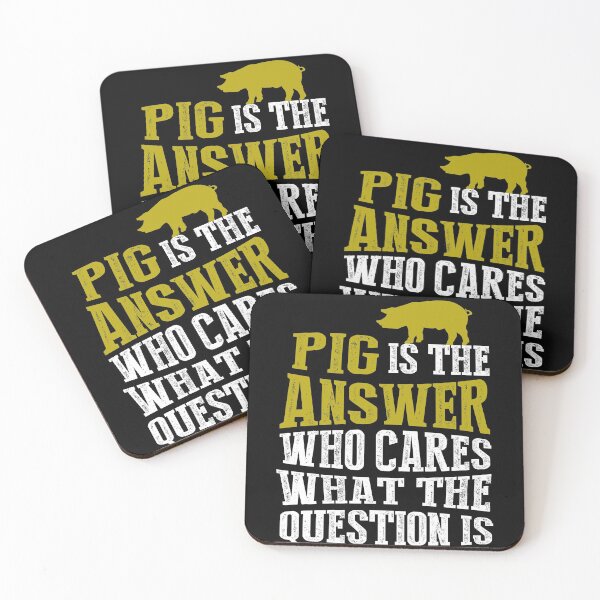 Item preview, Pig is the answer who cares what the question is funny pig shirt for men, women designed and sold by Titmit.