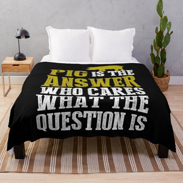Item preview, Pig is the answer who cares what the question is funny pig shirt for men, women designed and sold by Titmit.