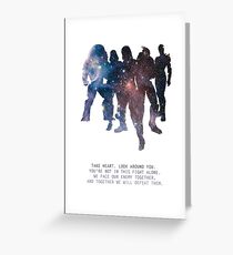 Mass Effect Squad Greeting Card