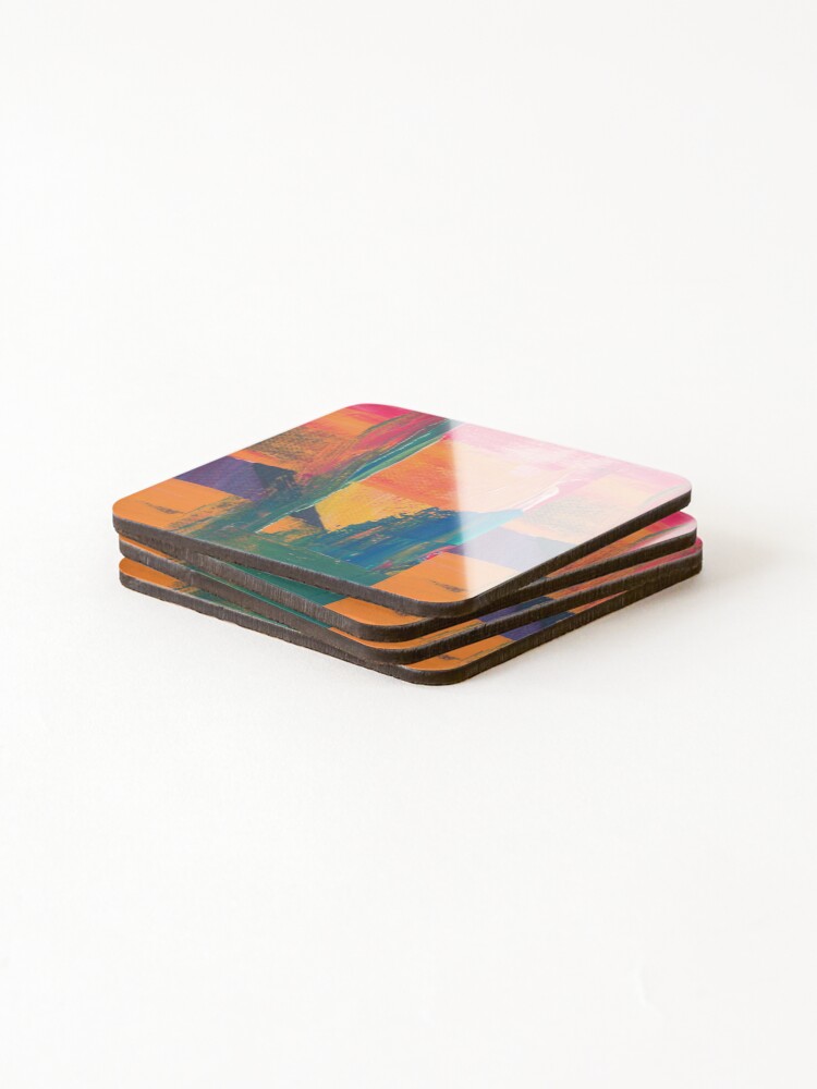 Thumbnail 4 of 5, Coasters (Set of 4), Color - Paint designed and sold by Rahahleh99.