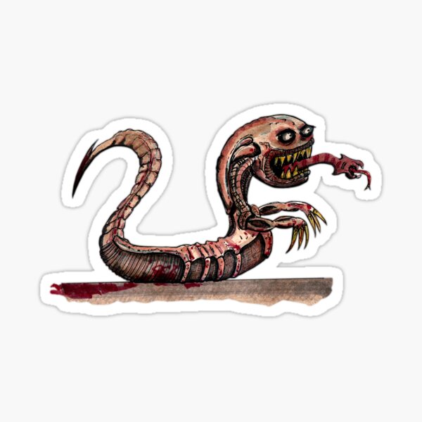 Burtonesque Alien Chestburster Sticker