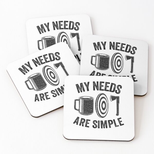 Item preview, My Needs Are Simple Axe Throwing Coffee Gift Funny designed and sold by Stronzi.