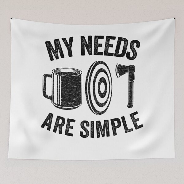 Item preview, My Needs Are Simple Axe Throwing Coffee Gift Funny designed and sold by Stronzi.