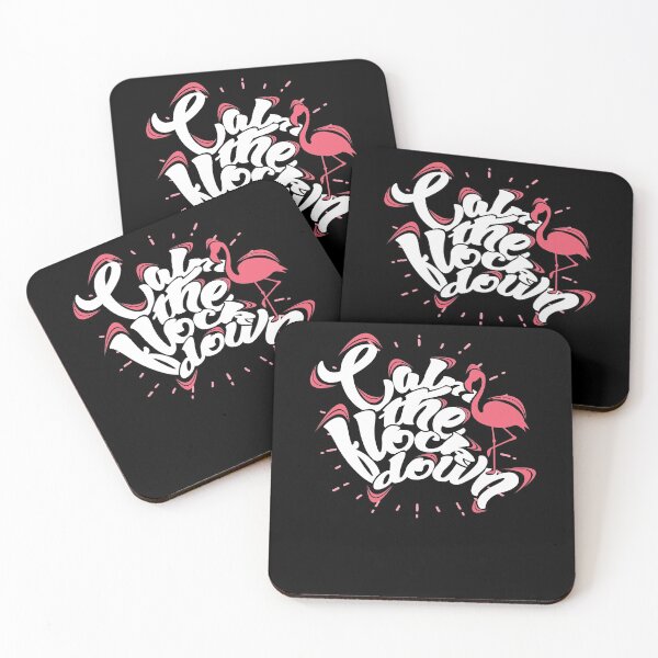 Item preview, Calm the flock down - Funny Flamingo designed and sold by shirtbubble.