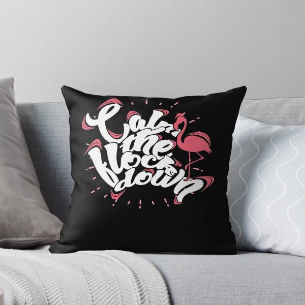 Item preview, Calm the flock down - Funny Flamingo designed and sold by shirtbubble.