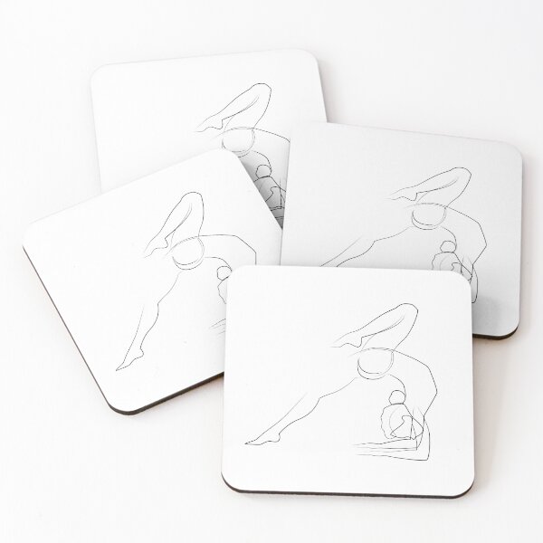 Item preview, Yoga Woman | One Line Art | Minimal Art | One Line Artist | Yoga One Line Art designed and sold by One-Line-Artist.