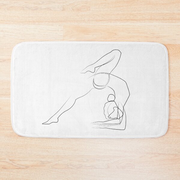 Item preview, Yoga Woman | One Line Art | Minimal Art | One Line Artist | Yoga One Line Art designed and sold by One-Line-Artist.