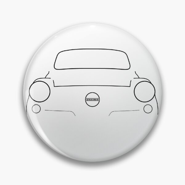 Item preview, Zastava 750 classic car black outline graphic designed and sold by soitwouldseem.