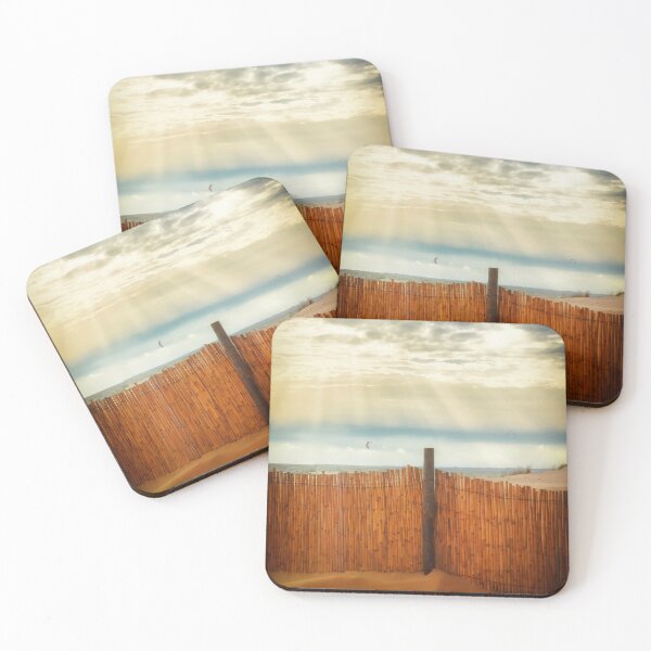 Item preview, Bambu fence and paragliders in the distance designed and sold by Silvia Ganora.