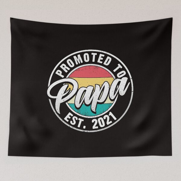 Item preview, Promoted To Papa 2021 retro vintage new dad gift  designed and sold by Majesticoo.