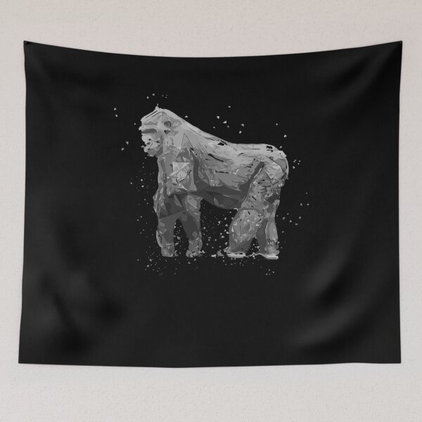 Artikelvorschau, Platzender Gorilla - Dschungel-Kunstwerk entworfen und verkauft von shirtbubble.