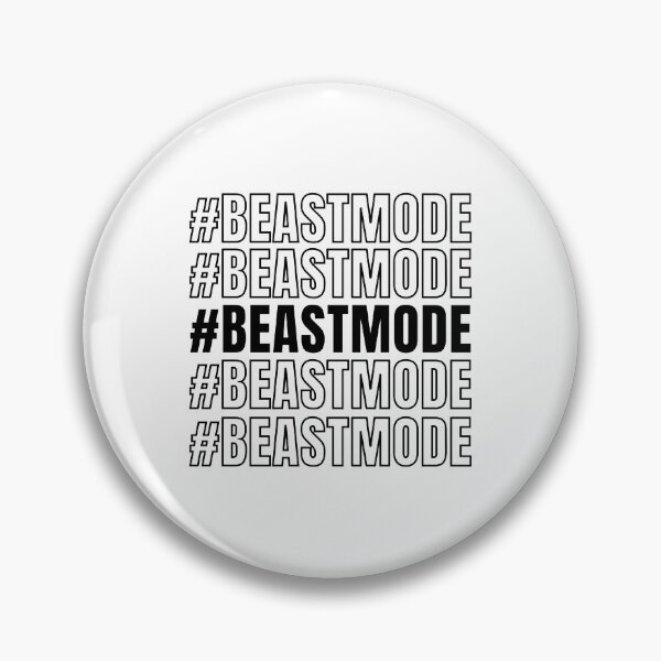 Item preview, Beastmode Repeated Text Black - Funny Gym designed and sold by GymWearDepot.
