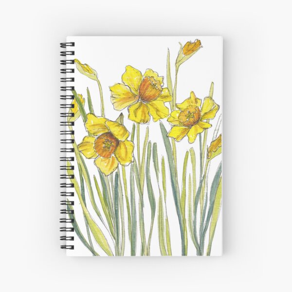 Yellow Daffodils Spiral Notebook