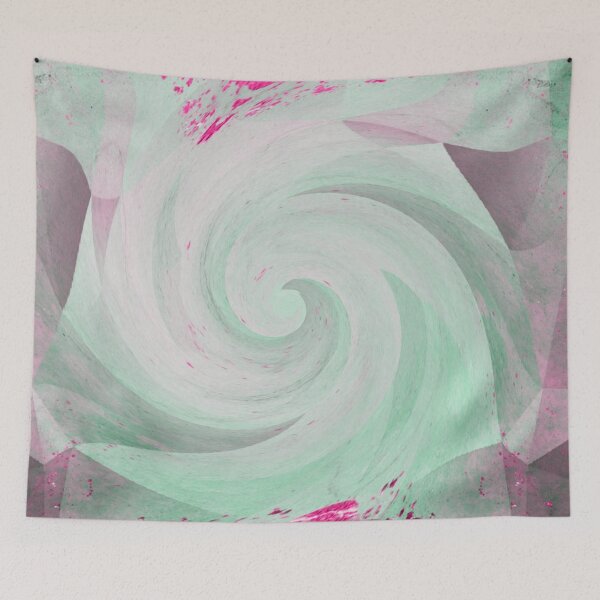 Item preview, Mint Green Crystal Ocean Wave designed and sold by geodeart.