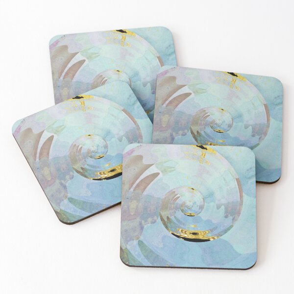 Item preview, Turquoise Ocean Waves Water Pink designed and sold by geodeart.