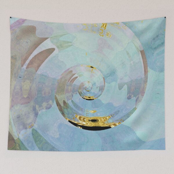 Item preview, Turquoise Ocean Waves Water Pink designed and sold by geodeart.
