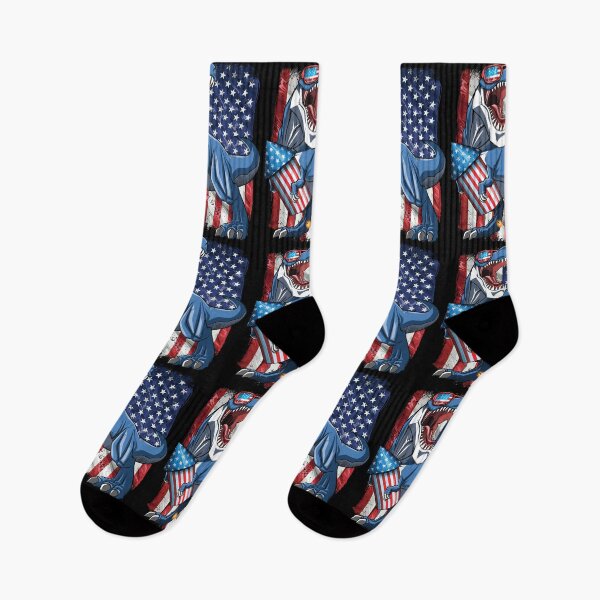 Item preview, 4th of July Dinosaur USA Flag Fireworks T rex designed and sold by mejeoshop.