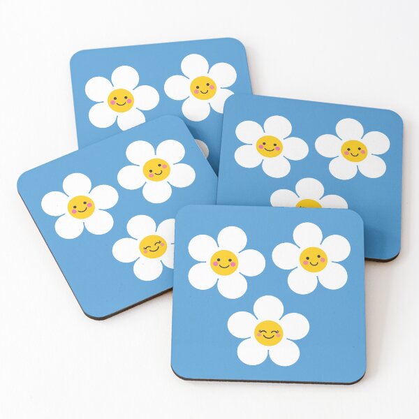 Item preview, Cute Kawaii Daisies designed and sold by VicEllisArt.