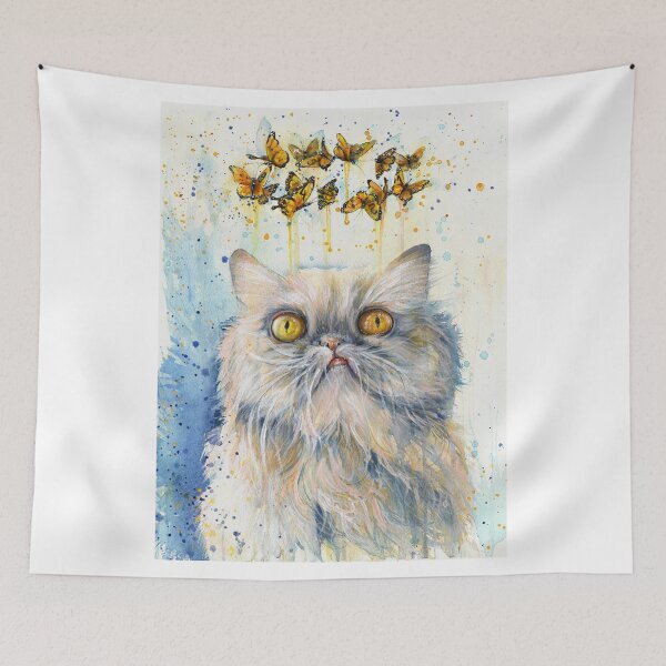 Item preview, Persian cat whit Butterfly designed and sold by zanbo.