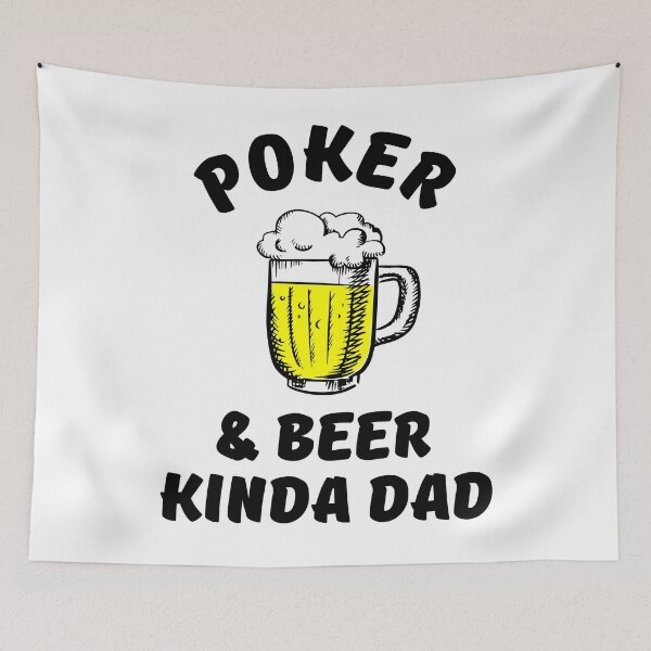 Item preview, Poker & beer kinda dad designed and sold by TheGreenGoat.