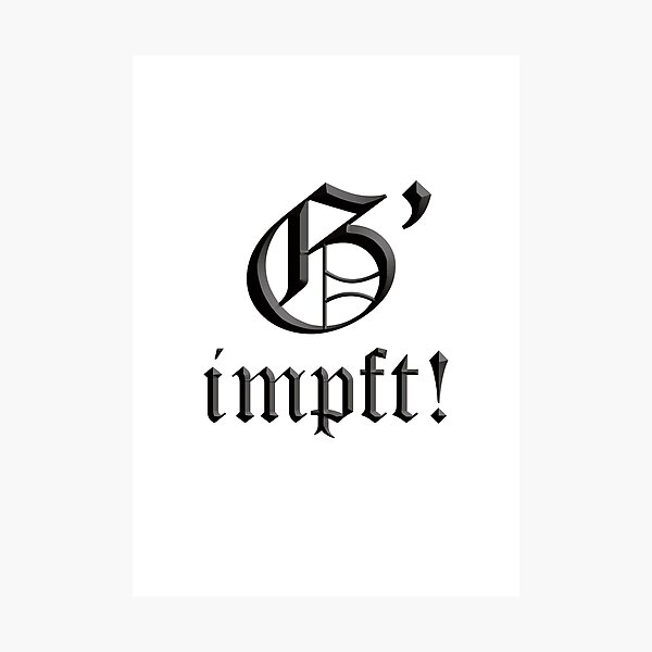 Item preview, G'impft! - Bavarian Dialect 4 "Vaccinated" designed and sold by Art-Frankenberg.