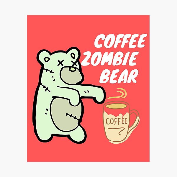 Must Have COFFEE! Zombie Tile Coaster