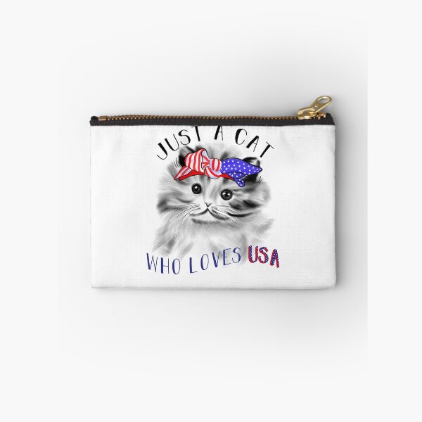 Item preview, Just A Cat Who Loves USA designed and sold by Dutlu.