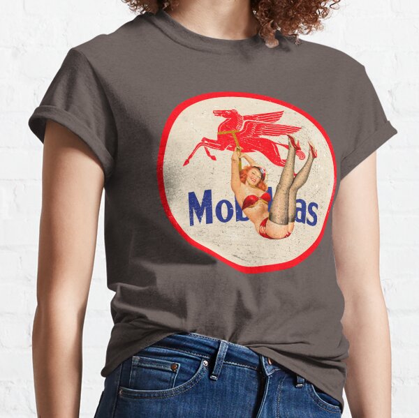 Mobilgas pin up vintage sign Classic T-Shirt