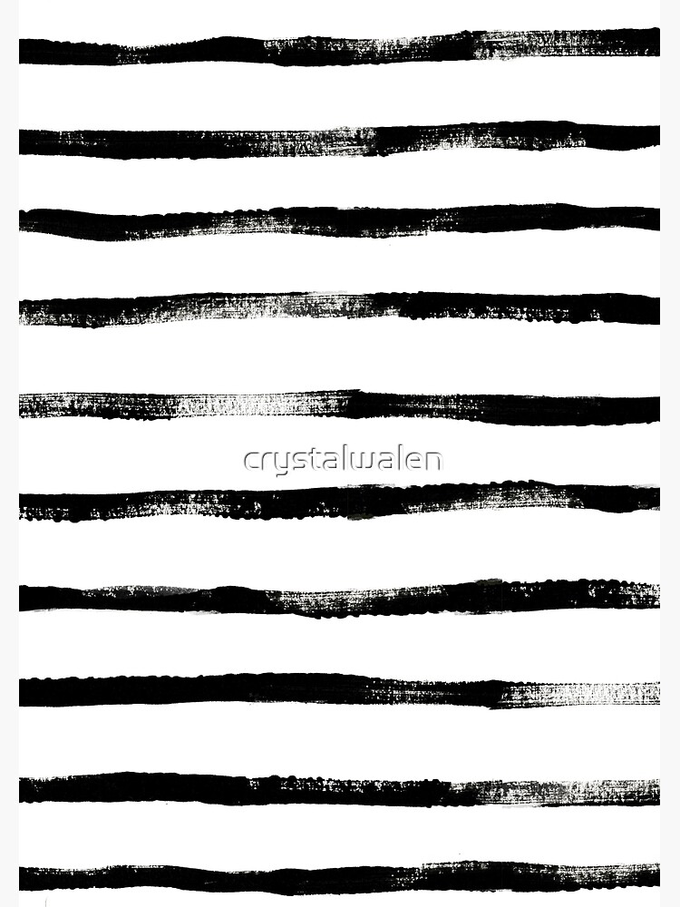 Thumbnail 3 of 3, Journal, Thin Brush Stroke Stripe designed and sold by crystalwalen.