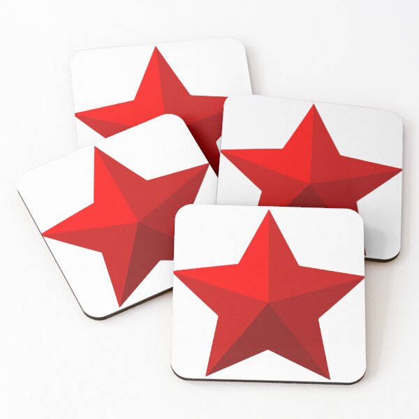 Item preview, Three-dimensional red star isolated on the white background designed and sold by deeplaxman.