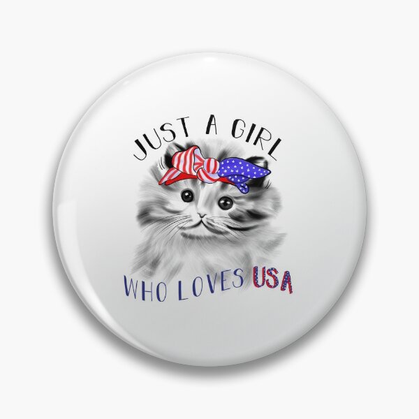 Item preview, Just A Girl Who Loves USA designed and sold by Dutlu.