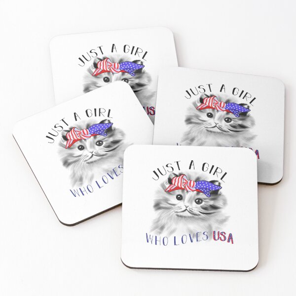 Item preview, Just A Girl Who Loves USA designed and sold by Dutlu.