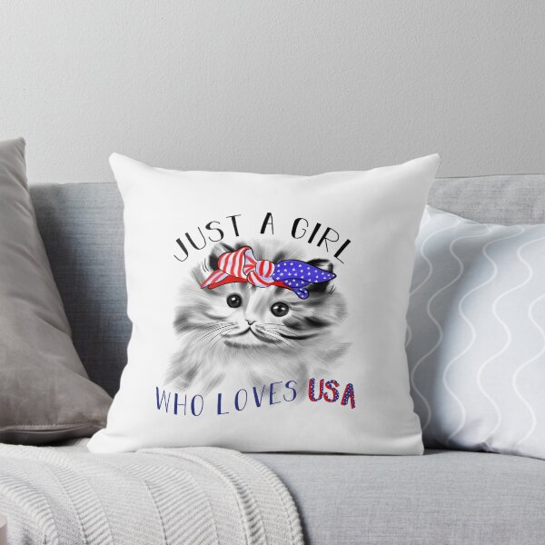 Item preview, Just A Girl Who Loves USA designed and sold by Dutlu.
