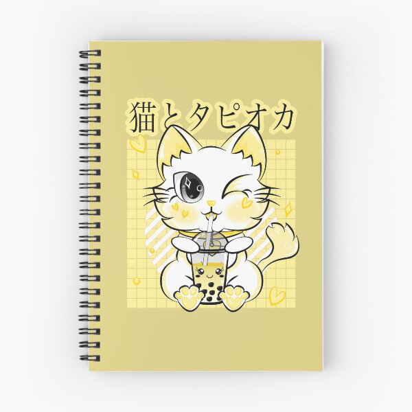 Item preview, Boba Tea Drinking Neko Kawaii Cat Retro Style Anime designed and sold by ZNOVANNA.