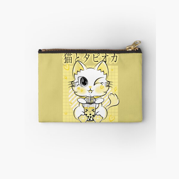 Item preview, Boba Tea Drinking Neko Kawaii Cat Retro Style Anime designed and sold by ZNOVANNA.