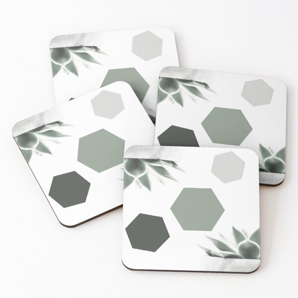 Item preview, Succulents and hexagons designed and sold by adiosmillet.
