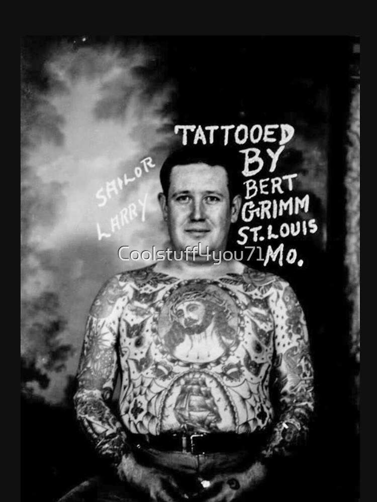 "Vintage Tattoo art on body retro studio tattoos bizarre art " T