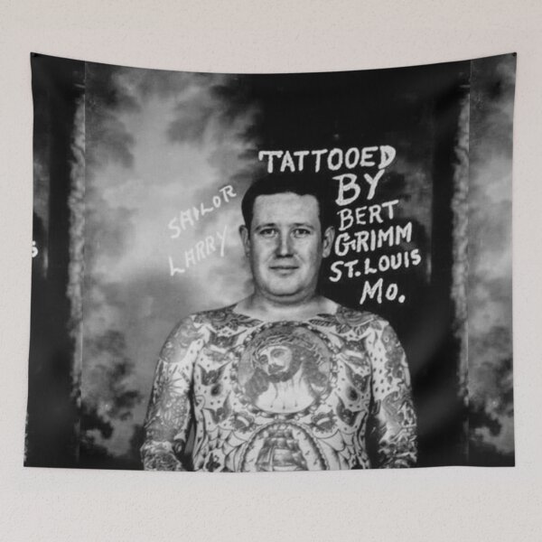 Item preview, Vintage Tattoo art on body - retro studio tattoos bizarre art  designed and sold by Coolstuff4you71.