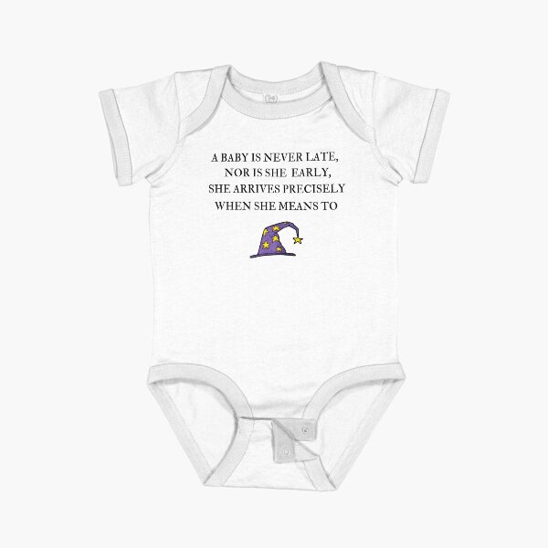 Item preview, A Baby Is Never Late (Girl Version) designed and sold by TheMinnie.