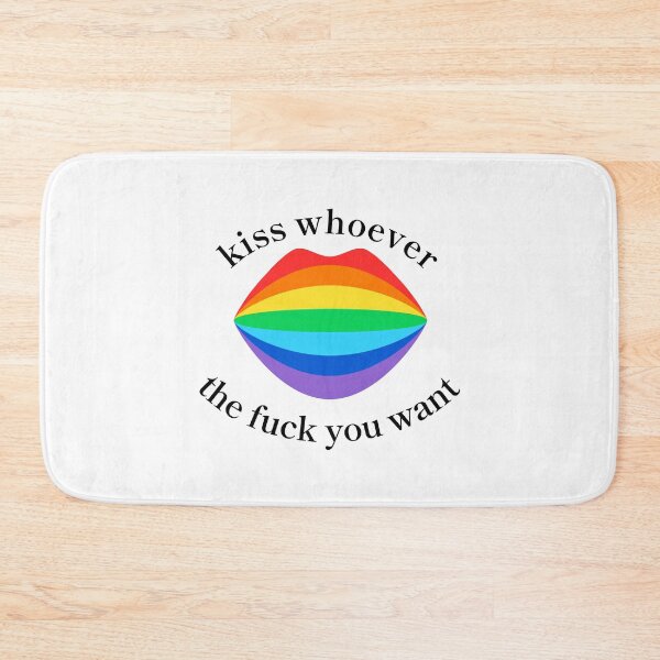 Item preview, Kiss whoever you want LGBT love peace rainbow designed and sold by CreatDifference.