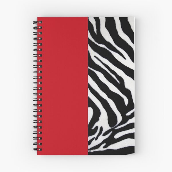 Item preview, colour blocking black white and red zebra print monochrome print designed and sold by chihuahuashower.