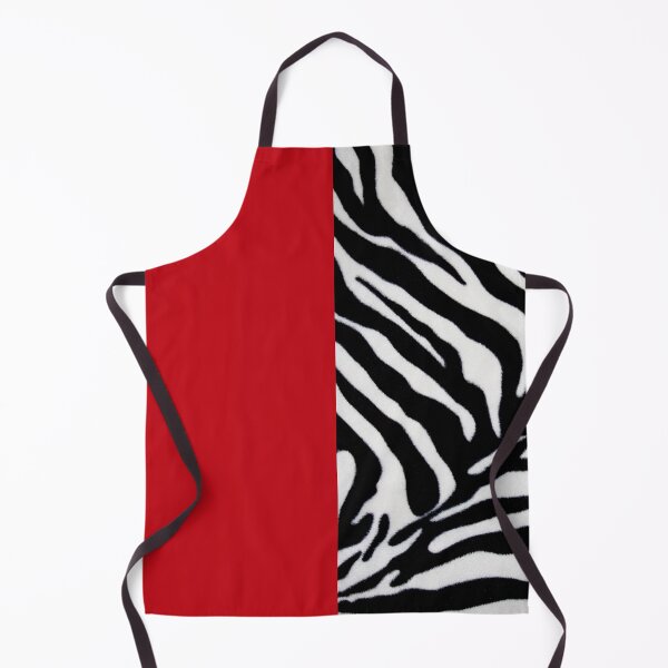 Item preview, colour blocking black white and red zebra print monochrome print designed and sold by chihuahuashower.
