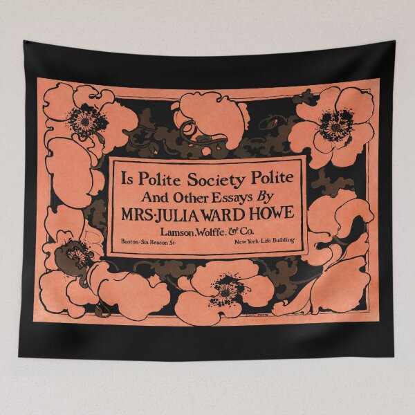 Item preview, Ethel Reed, flowers in art nouveau style, Is Polite Society Polite and Other Essays (1895) Vintage designed and sold by Orianah.