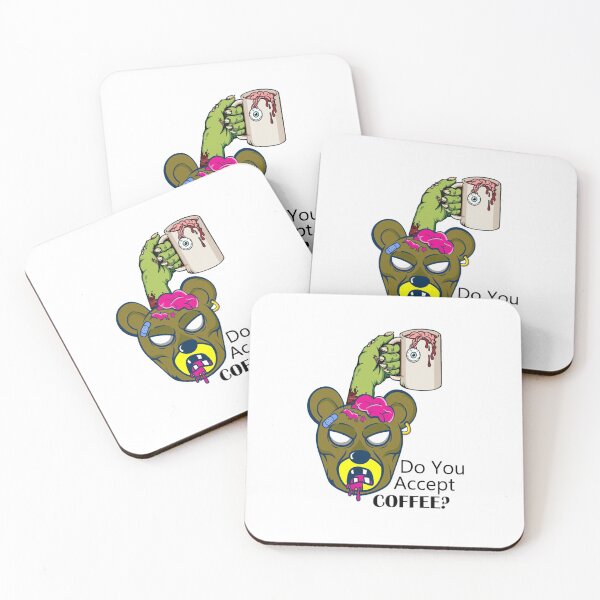 Item preview, COFFEE ZOMBIE BEAR  Do you accept coffee Gift For Fans, For Men and Women designed and sold by MarioHenrich.