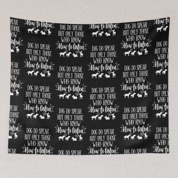 Item preview, Dog do speak but only those who know how to listen designed and sold by jacjac2121.